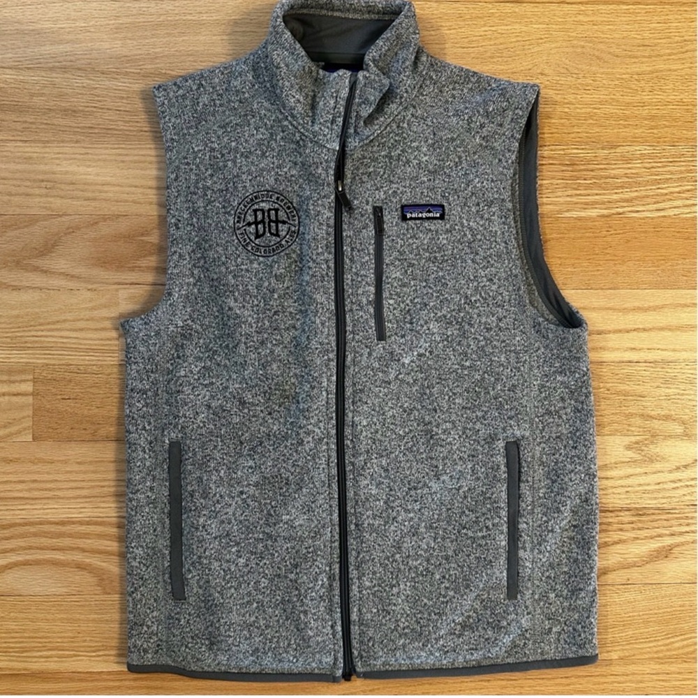 Patagonia Gray Full-Zip Fleece Vest